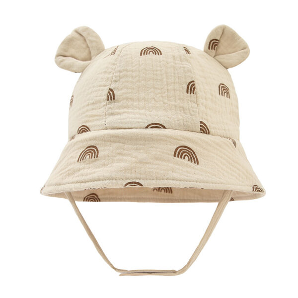 Bob-pour-bebe-beige-avec-des-arcs-en-ciel