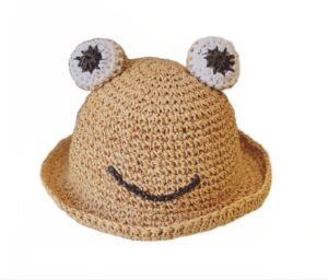 bob-chapeau-de-paille-forme-grenouille-couleur-khaki Bob-chapeau-de-paille-forme-grenouille-couleur-khaki-fond-blanc