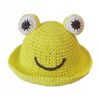 Bob-chapeau-de-paille-grenouille-couleur-jaune-sur-fond-blanc
