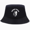 Bob-chapeau-noir-imprime-logo-blanc