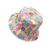 bob-chapeau-colore-nounours Un joli bob chapeau aux motifs d'oursons multicolore sur un fond blanc