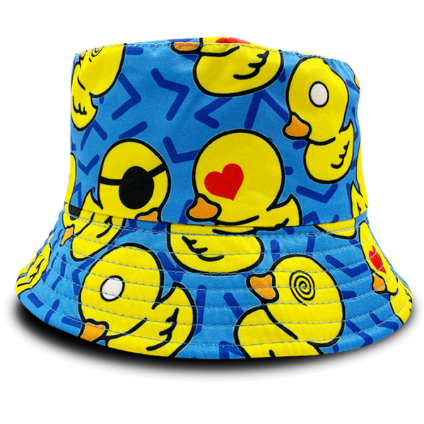 bob-chapeau-lucky-duck Bob-chapeau-bleu-avec-des-imprimés-de-canards-jaunes-amusants