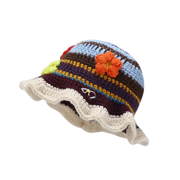 Bob crochet fleural