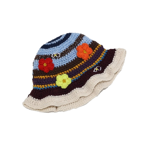 Bob crochet fleural