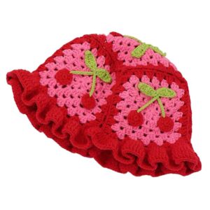 bob-crochet-rouge Bob-crochet-rouge-avec-motifs-de-cerises