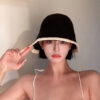 bob-noir-pour-femme Chapeau bob élégance