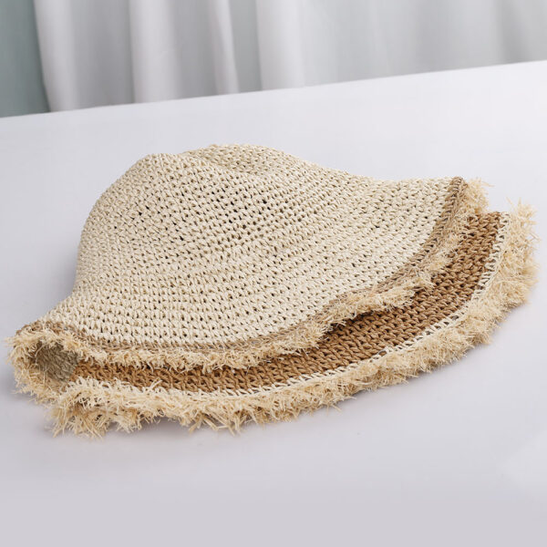 Chapeau bob au crochet tissé