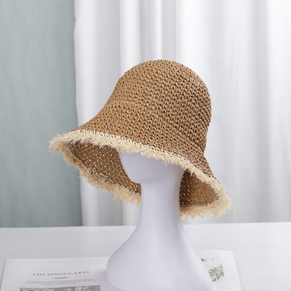 Chapeau bob au crochet tissé