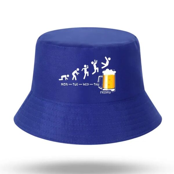 bob-drôle-bleu Le bob drôle de couleur bleu est montré sur un fond blanc