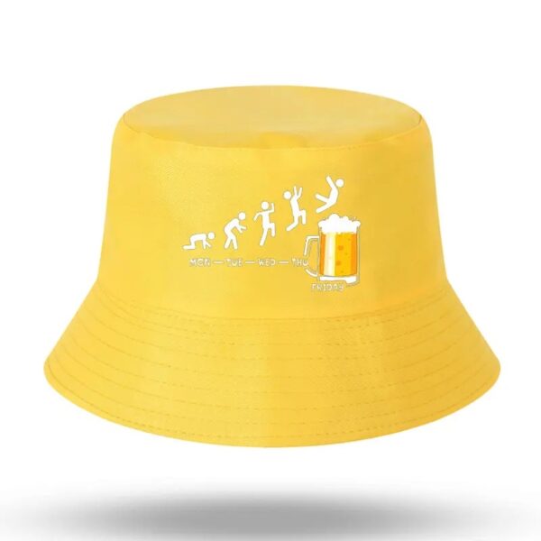 bob-drôle-jaune Le bob drôle de couleur jaune est montré sur un fond blanc