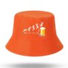 bob-drole-orange Le bob drôle de couleur orange est montré sur un fond blanc