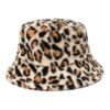 bob-fourrure-leopard-version-1 Un bob fourrure léopard couleur clair sur un fond blanc