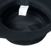 bob-noir-taille-xl Un chapeau bob noir retourné sur fond blanc