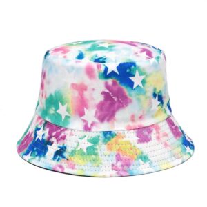 bucket-hat-bob-passion Un bob imprimé façon pochoir avec des couleurs très vives et des étoiles