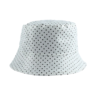 chapeau-bob-de-pluie-blanc-poids-noirs Version alternative du bob de pluie couleur blanc avec des poids noirs