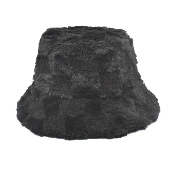 Chapeau bob damier noir