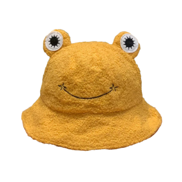 Bob chapeau fourrure jaune
