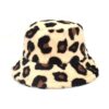 chapeau-bob-fourrure-creme Bob chapeau en fourrure crème avec motifs guépard