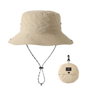 bob-avec-ficelle-pliable-beige Chapeau bob avec ficelle pliablz couleur beige