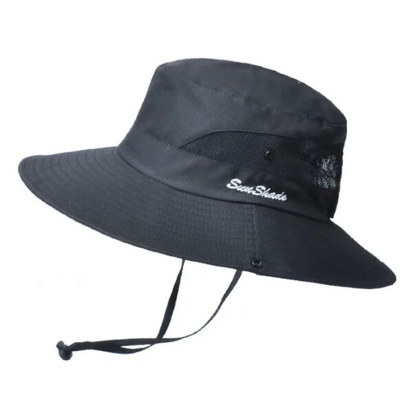 bob-chapeau-cordelette-noir Bob avec ficelle spécial pour femme couleur noir