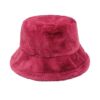 Bob chapeau en fourrure rouge vin couleur intense
