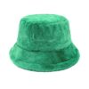 Bob en fourrure vert version 1 couleur intense