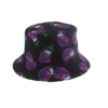 Bob noir aubergine souriante en dessins