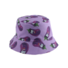 Bob réversible violet imprimés aubergine