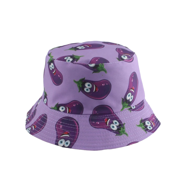 Bob réversible violet imprimés aubergine
