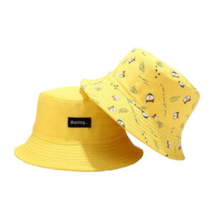 Bob chapeau réversible p'tit loup couleur jaune