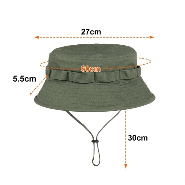 bucket-hat-ficelle Dimensions précisées du bob ficelle boonie