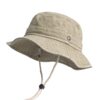 chapeau-bob-ficelle Bob chapeau avec ficelle en dénim beige