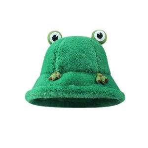 chapeau-bob-slippy-vert Bob en fourrure en forme de grenouille slippy de couleur verte