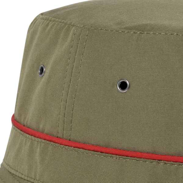 bob-kaki-femme Zoom sur la qualité du tissu du bob chapeau kaki