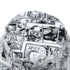 bob-motifs-personnages-manga Vue sur le dessus du chapeau bob
