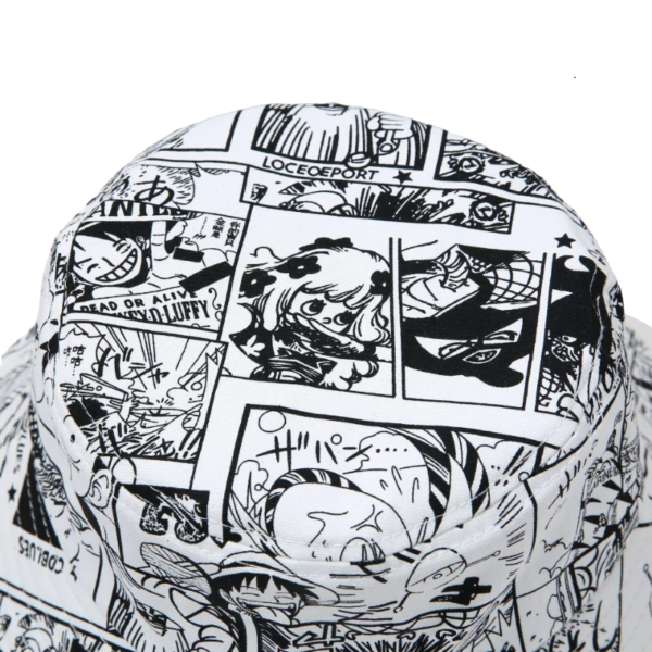 bob-motifs-personnages-manga Vue sur le dessus du chapeau bob