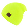 Un bonnet pour homme de couleur jaune sur fond blanc