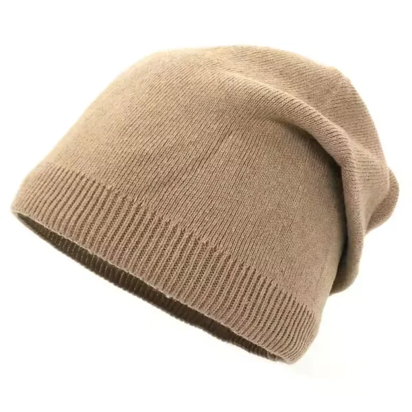 bonnet-100-coton-femme-marron-fonce Un bonnet 100% coton marron sur fond blanc