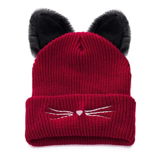 bonnet-a-oreille-rouge Un bonnet à oreille rouge est présenté sur un fond blanc