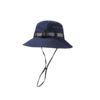 bob-anti-uv-bleu Un bob chapeau anti UV de couleur bleu sur un fond blanc