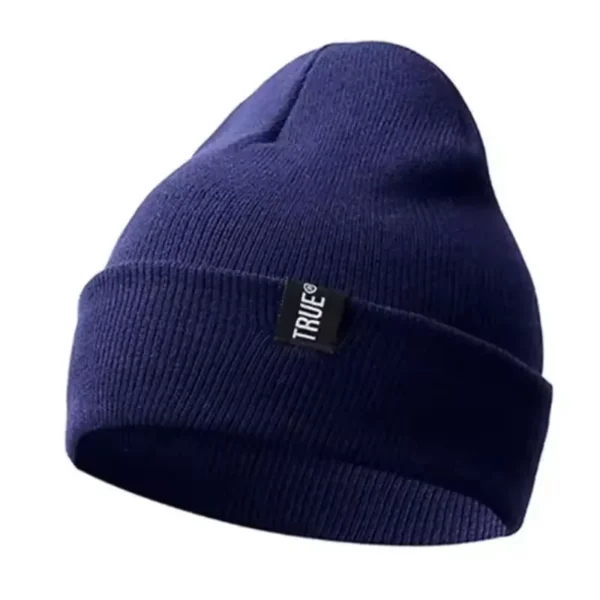bonnet-bleu-marine-coton-epais Bonnet bleu marine chaud classique