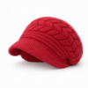 beret-femme-rouge-laine-style-parisien Béret femme rouge en laine, design parisien raffiné, bonnet d’hiver féminin avec visière souple